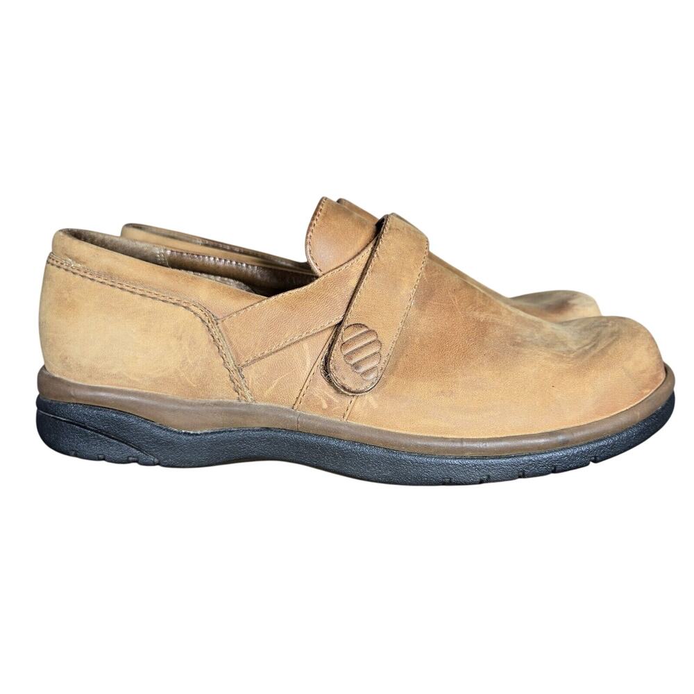 Teva Vermont Leather Slip-On Shoes‎ | Women’s 9.5 Tan Comfort Clogs